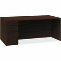 The Hon Co Left Pedestal Desk, B/B/F, 66inx30inx29-1/2in, Magogany HON105898LNN